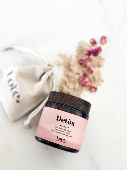 Detox milk bath