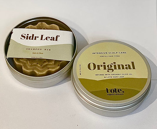 Original Sidr Leaf Shampoo Bar with Olive ~ Tackles Dandruff (Previous Tin)