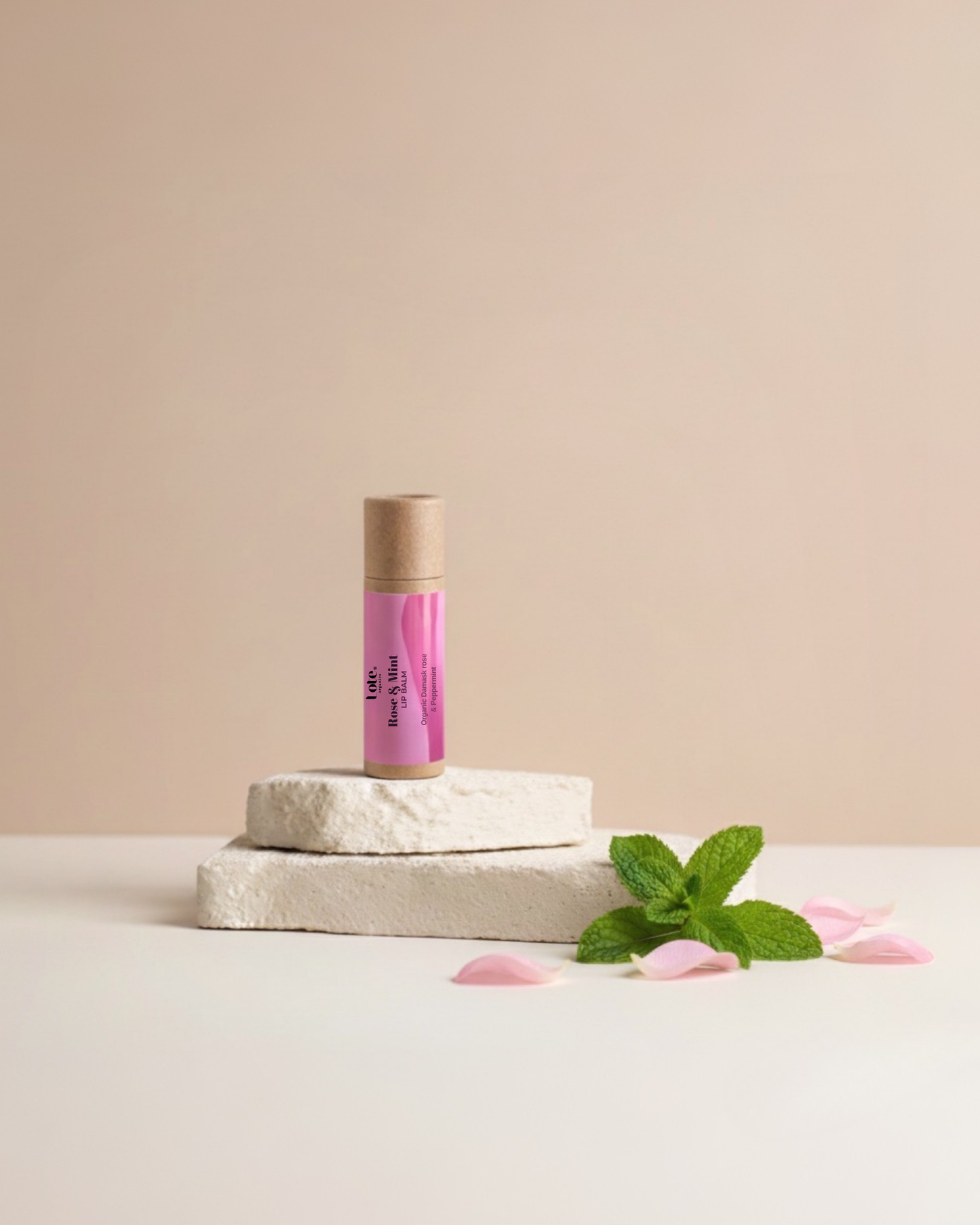 Damask Rose & Mint Lip Balm