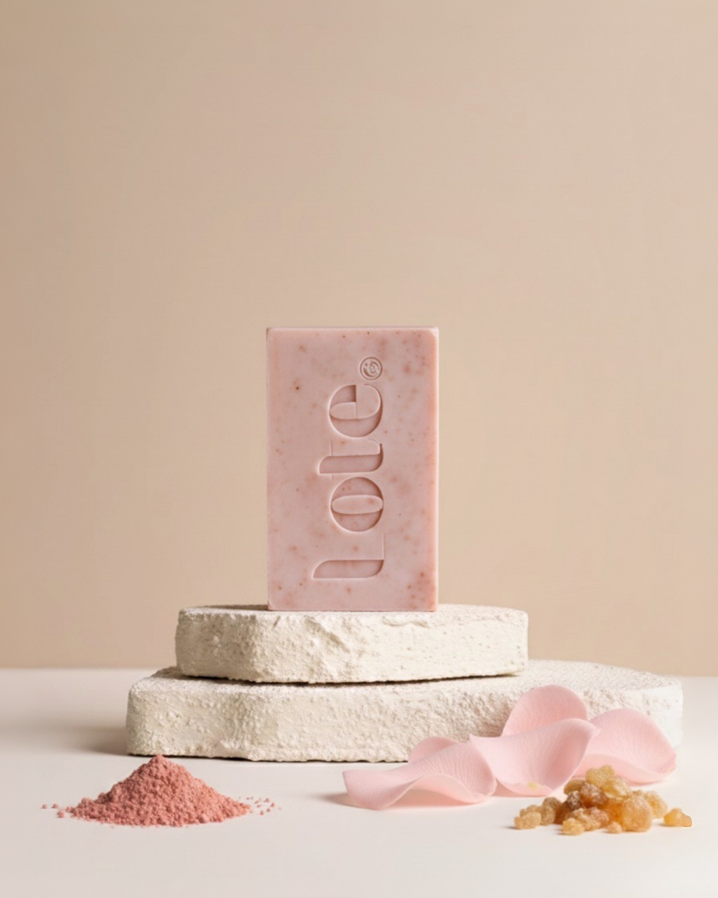Pink clay, Rose & Frankincense Face & Body soap