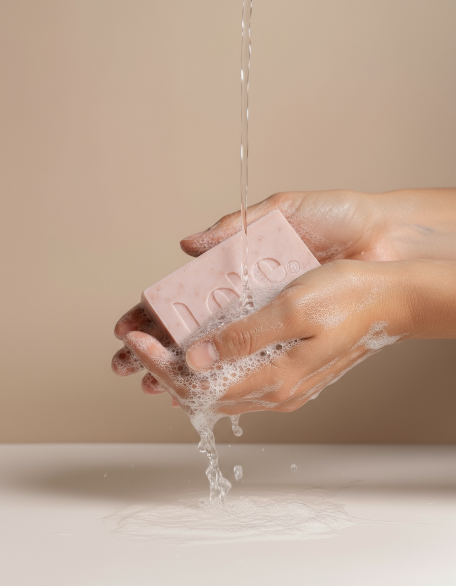 Pink clay, Rose & Frankincense Face & Body soap