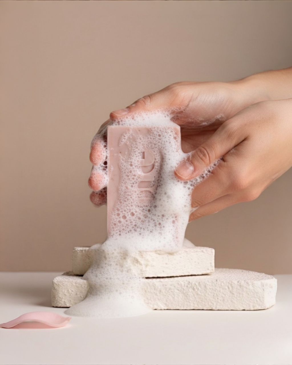 Pink clay, Rose & Frankincense Face & Body soap