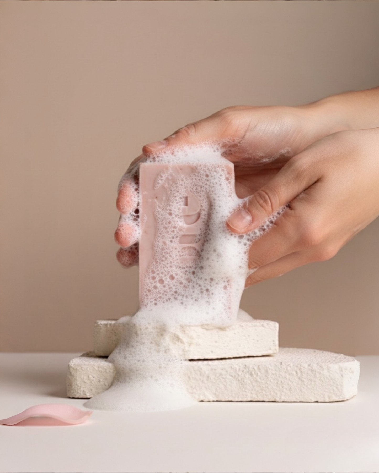 Pink clay, Rose & Frankincense Face & Body soap