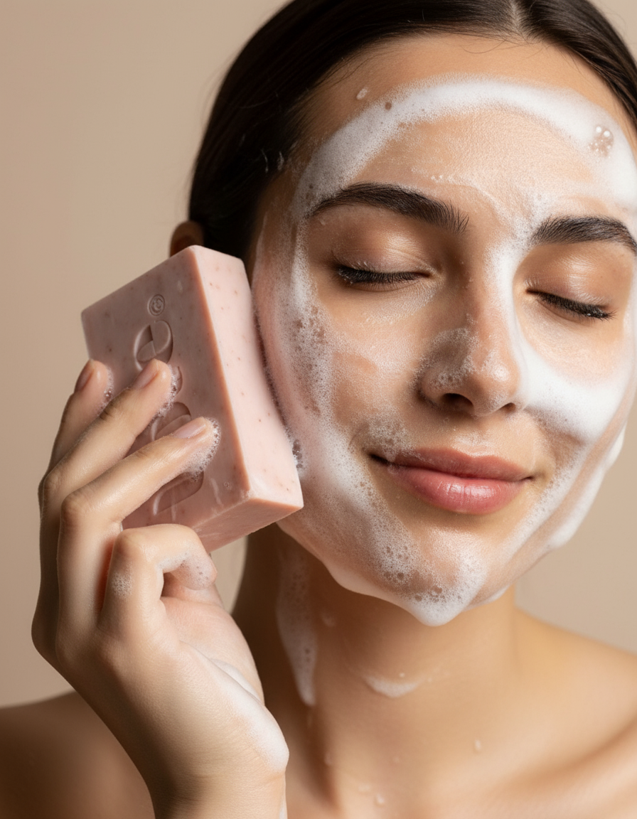 Pink clay, Rose & Frankincense Face & Body soap